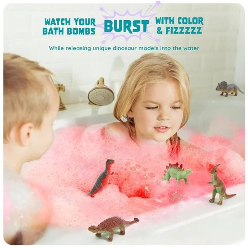 Dino Egg Bath Bombs for Kids -Easter Kids Bath Bomb with Surprise Inside -Toys